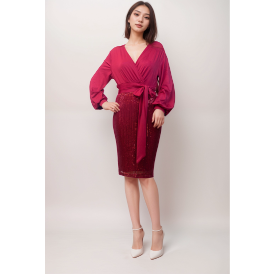 sukienka na komunie-sukienka elegancka-sukienka z wiazaniem-sukienka midi-kolczyki eleganckie-kolczyki  nowoczesne